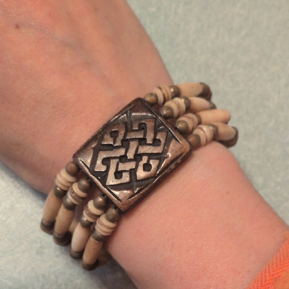 7" Inch chunky boho bracelet